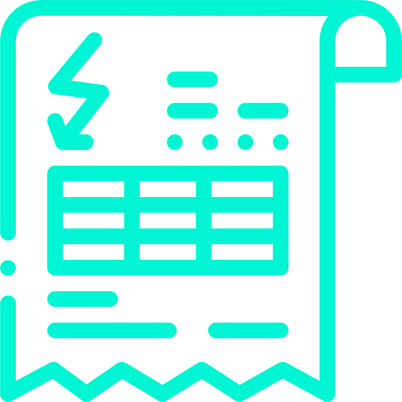 icono de factura electrica